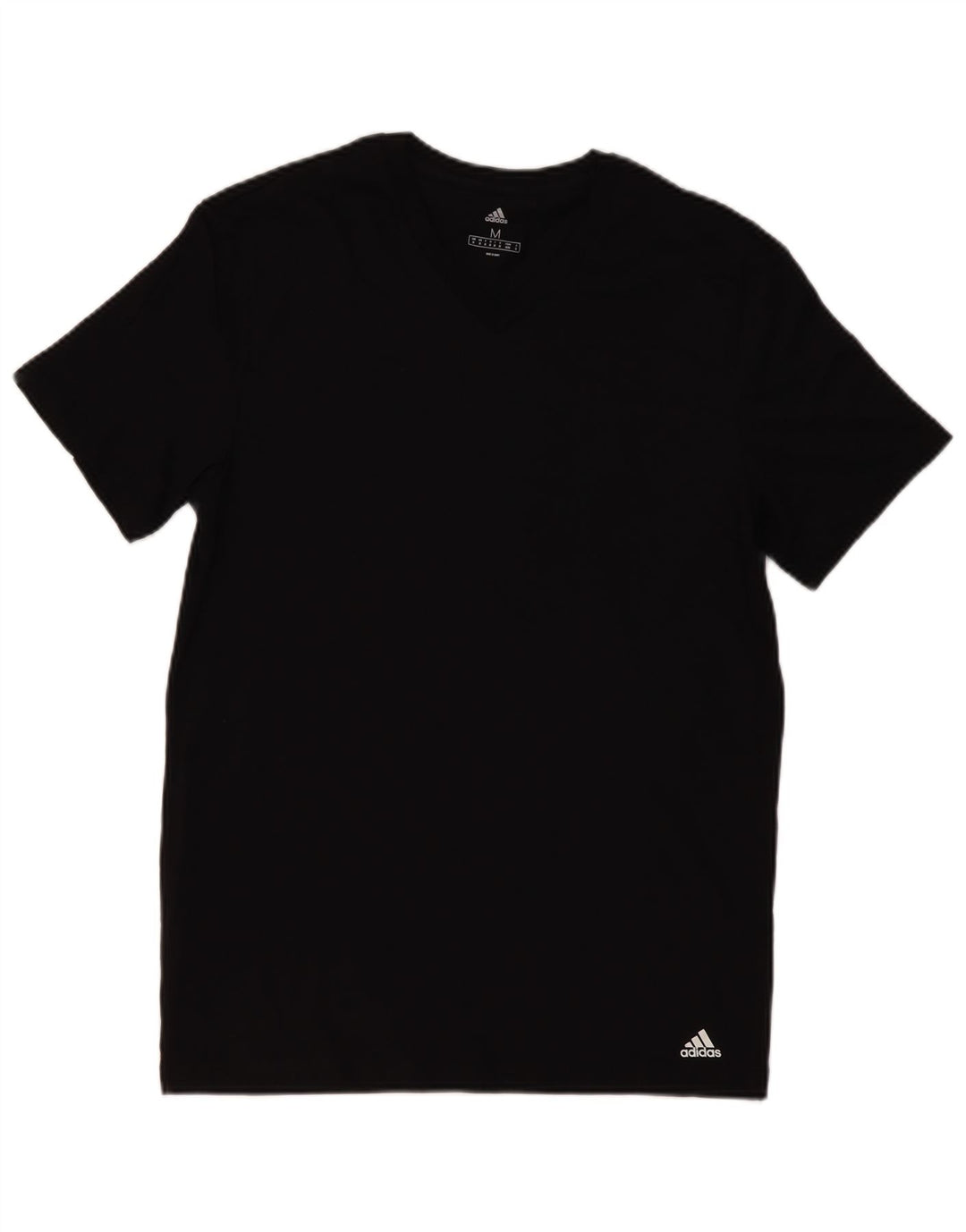 T-shirt ADIDAS da uomo Top in cotone nero medio