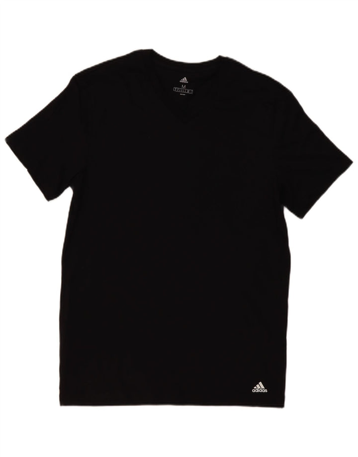 T-shirt ADIDAS da uomo Top in cotone nero medio