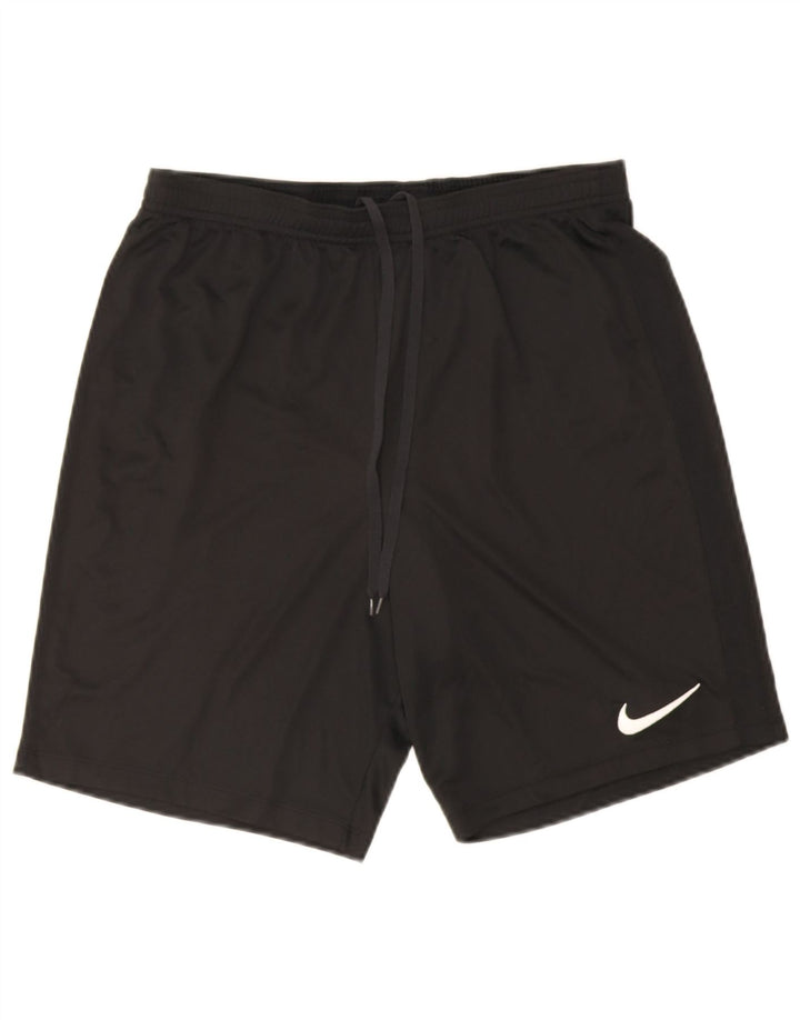 Pantaloncini sportivi Nike Dri Fit da uomo, grandi, in poliestere nero