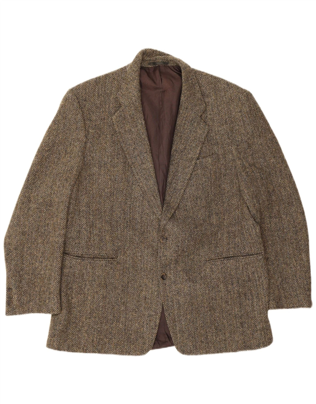 Benvenuto Giacca da uomo in tweed Harris Tweed IT 56 3XL Verde a spina di pesce