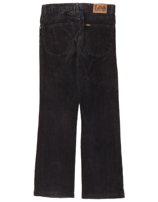 Pantaloni da donna in velluto a coste bootcut LEE W30 L30 in cotone blu navy