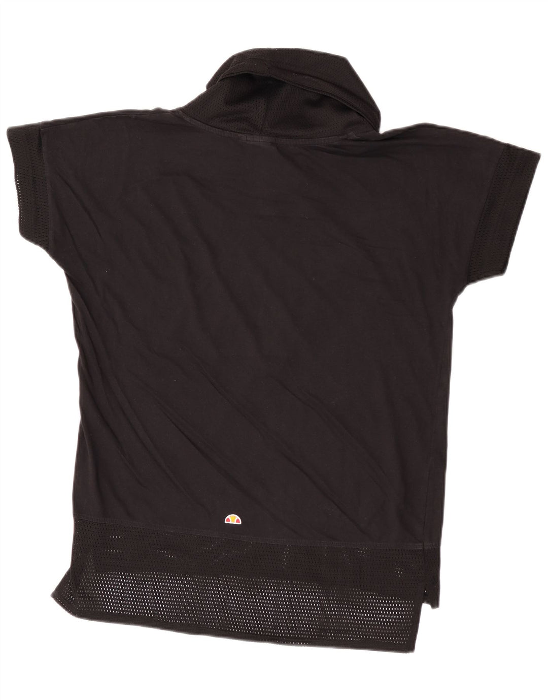 T-shirt grafica da donna Ellesse Top UK 14 cotone nero medio