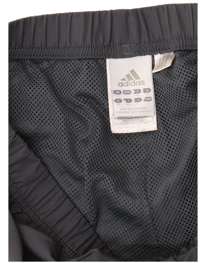 Pantaloni da tuta Adidas Climalite da donna UK 12 Medium Nero Poliestere