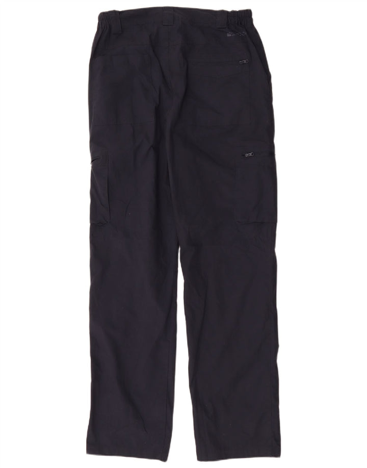 Pantaloni cargo dritti da uomo Mountain Warehouse W32 L32 poliestere blu navy