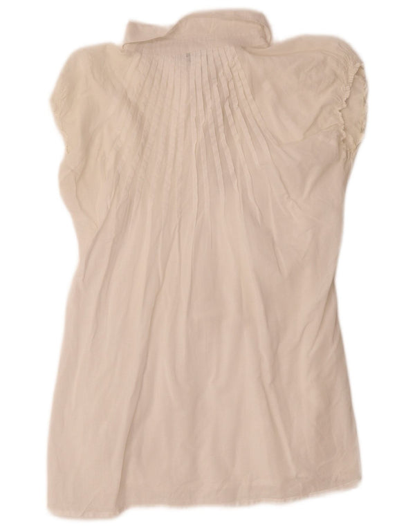 Top camicetta da donna Max & Co. UK 14 grande bianco