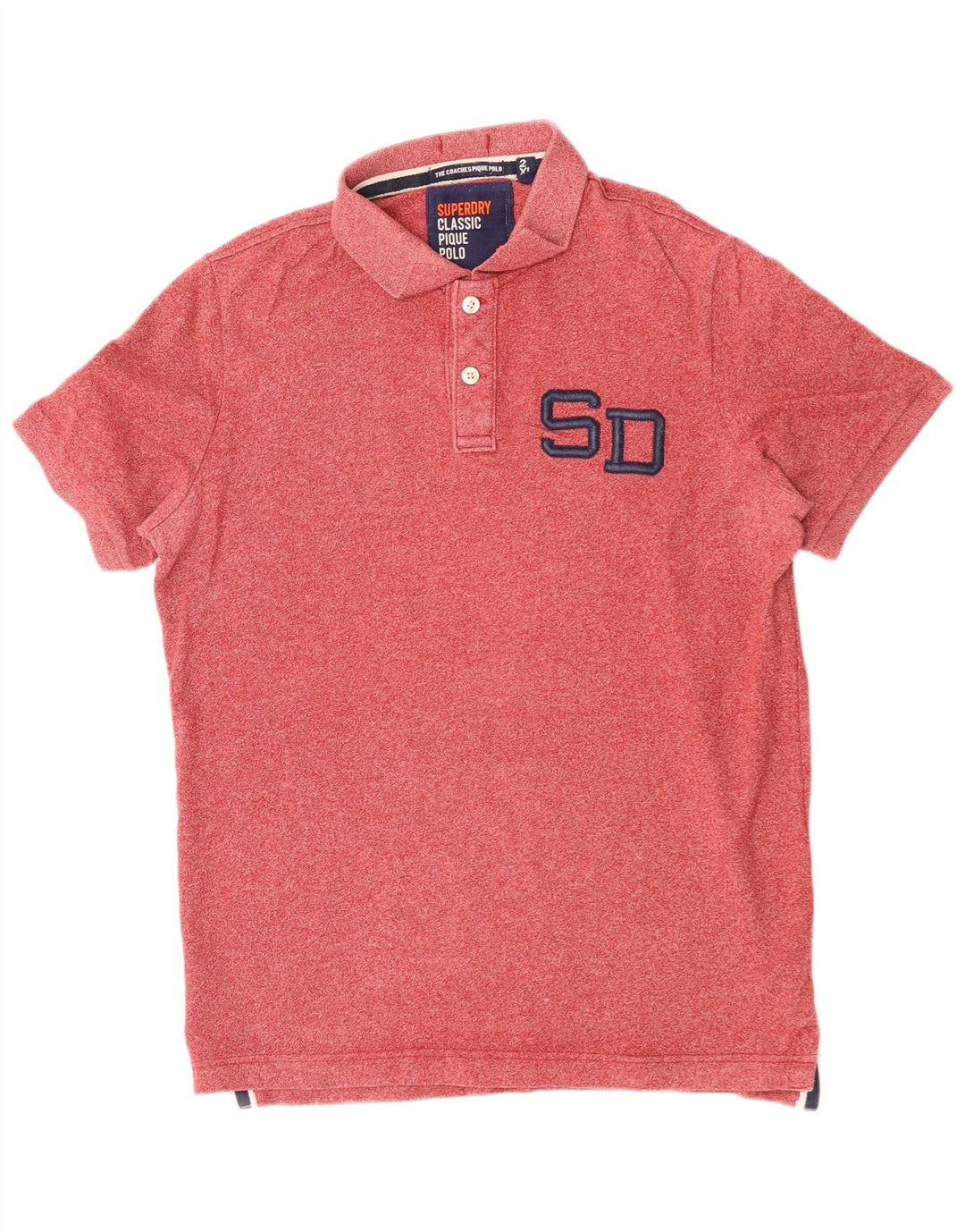 Polo da uomo vestibilità classica SUPERDRY 2XL cotone rosso