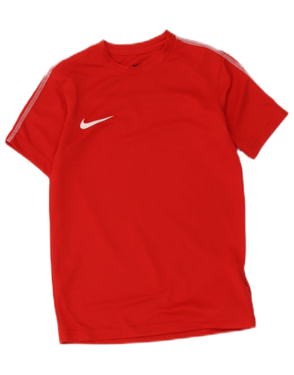 T-shirt Nike bambino Dri Fit Top 8-9 anni piccola rossa in poliestere