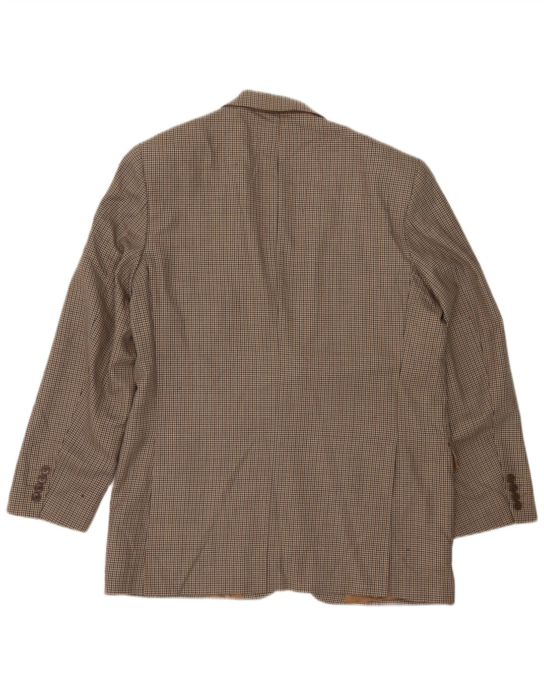 Giacca blazer lunga da uomo Marks & Spencer UK 42 grande pied de poule beige