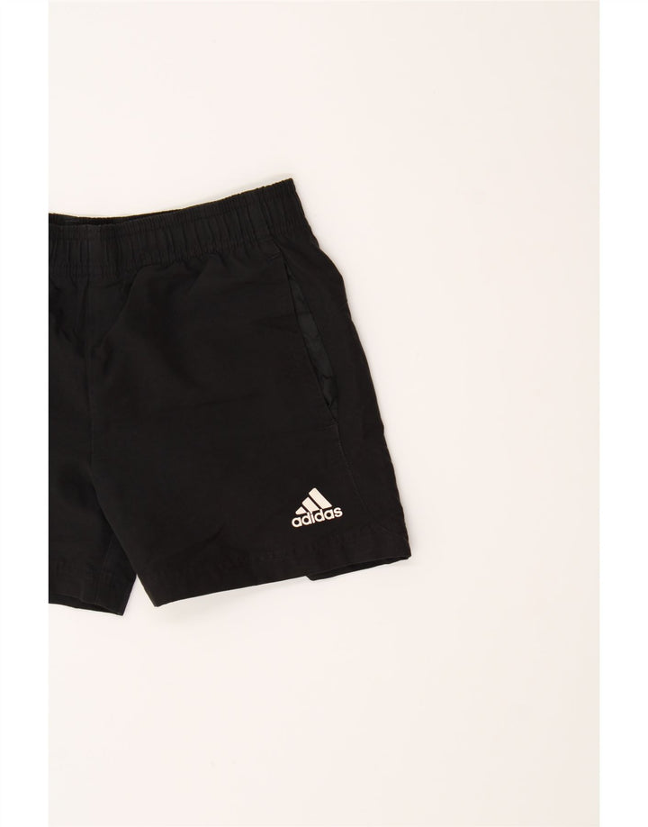 ADIDAS Womens Sport Shorts UK 12 Medium  Black Vintage Adidas and Second-Hand Adidas from Messina Hembry 