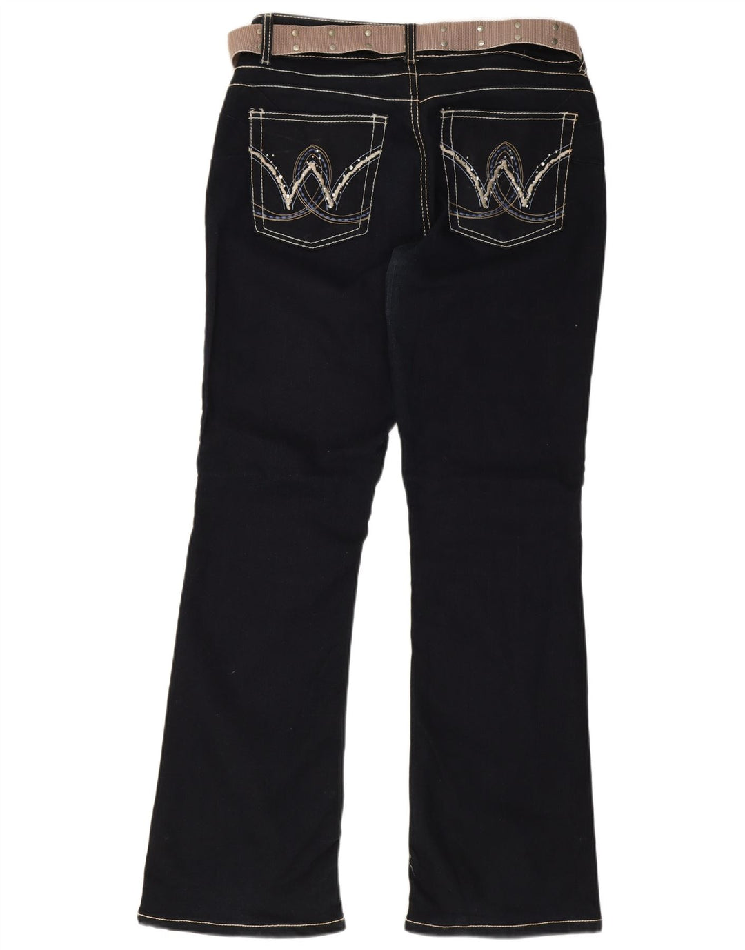 Jeans Bootcut da donna Wrangler W32 L31 cotone blu navy