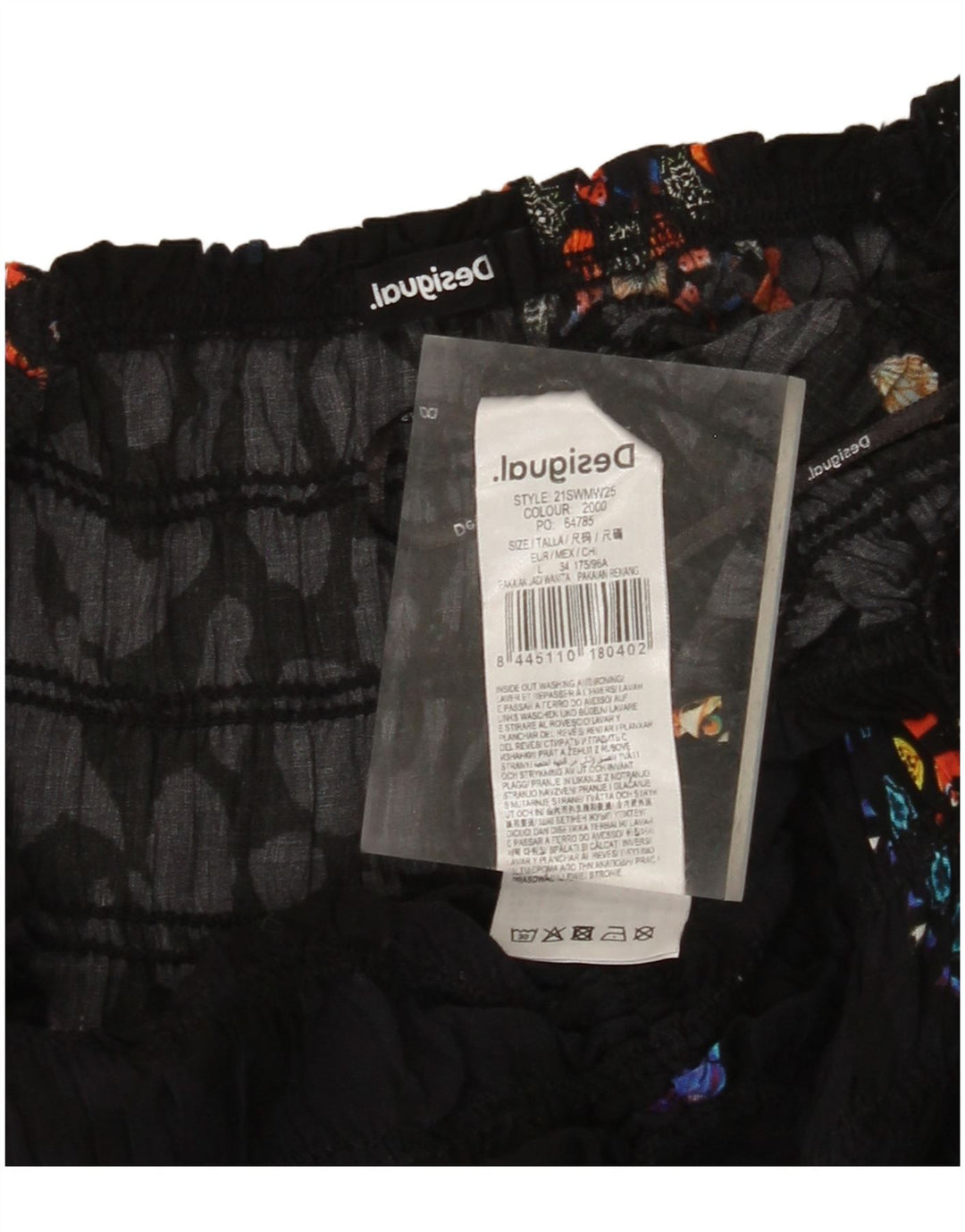 DESIGUAL Tuta da donna senza maniche con grafica UK 14 Grande floreale nero