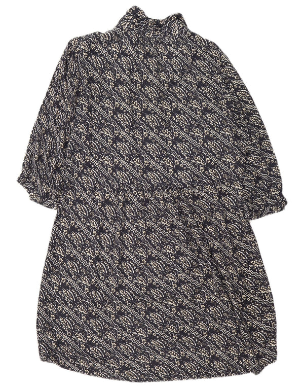 Abito a trapezio da donna con maniche a 3/4 Fat Face UK 14 Grande floreale blu navy