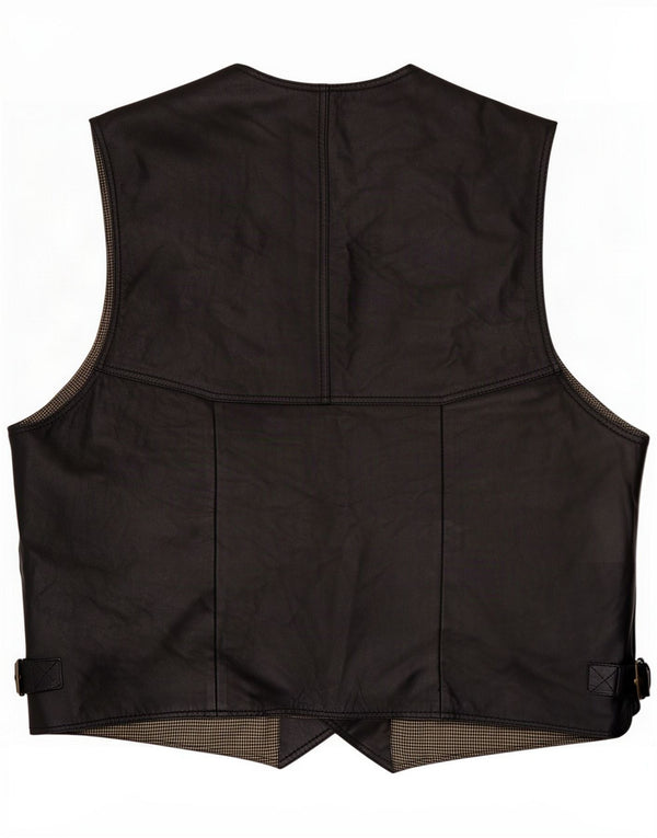 Gilet in pelle da uomo Via Cortesa 2XL Nero