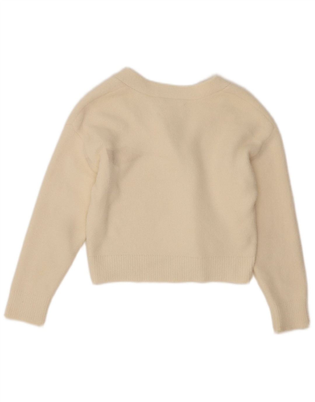 Maglione cardigan per ragazze Zara 7-8 anni bianco sporco