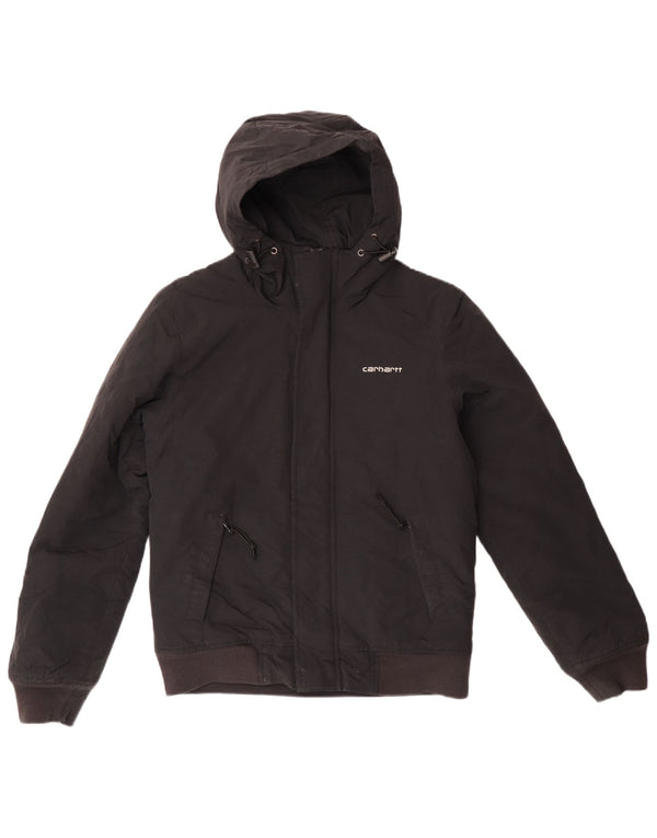 Giacca a vento con cappuccio da uomo Carhartt XS in nylon nero