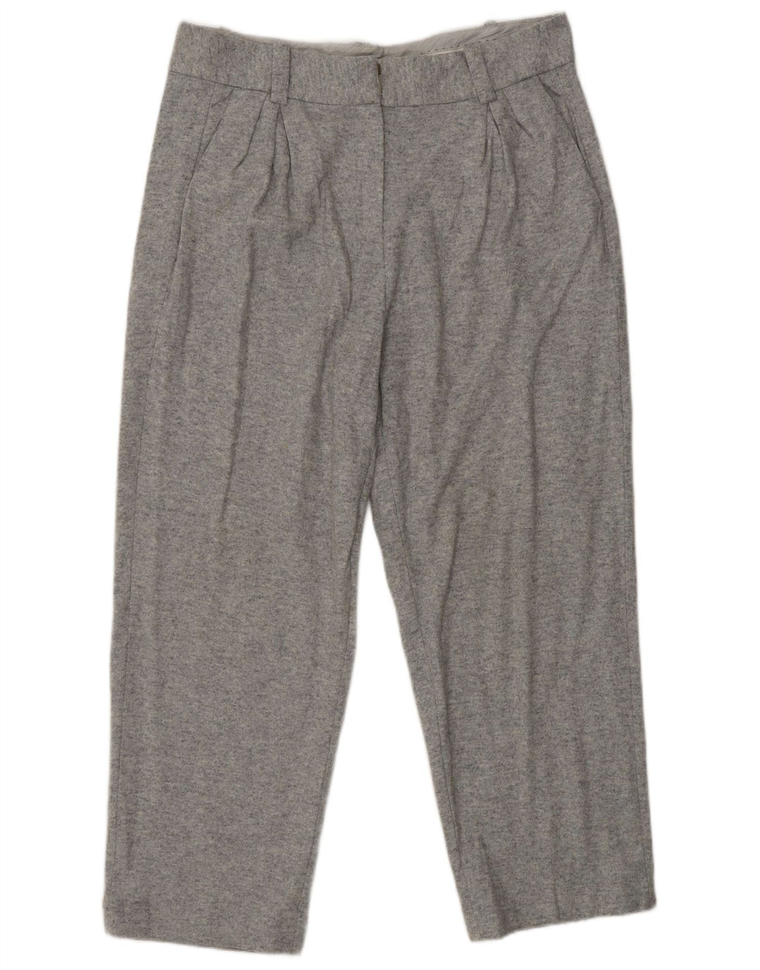 MASSIMO DUTTI Pantaloni corti da donna con pegging EU 42 Large W32 L25 Grigio