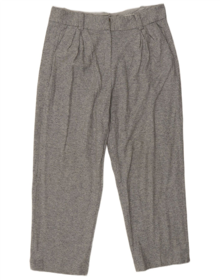 MASSIMO DUTTI Pantaloni corti da donna con pegging EU 42 Large W32 L25 Grigio