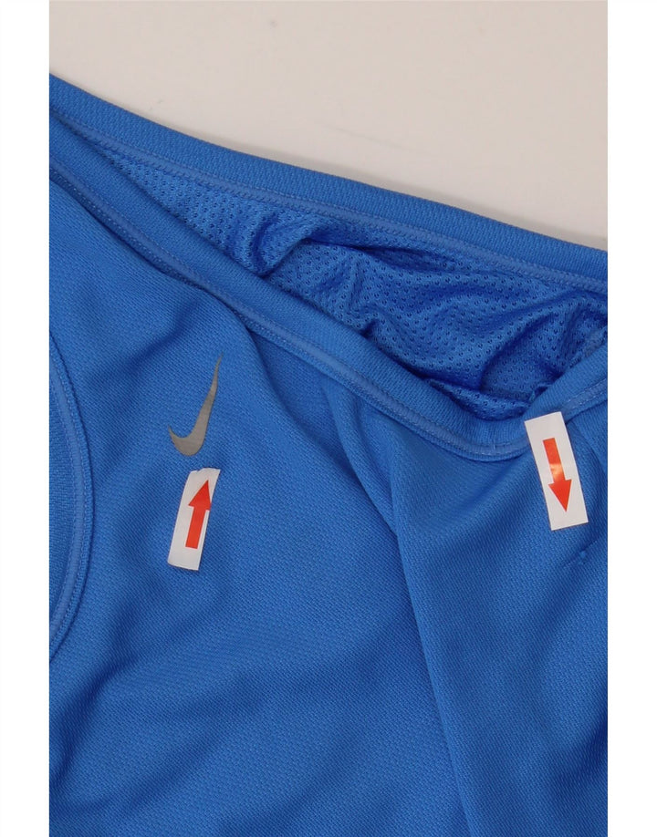 Canotta Nike da donna UK 8 Small blu poliestere