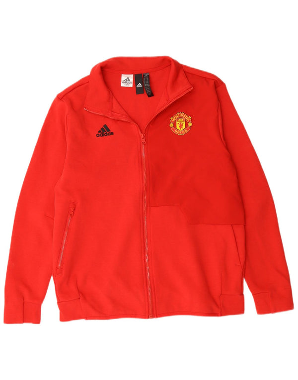 Giacca da ginnastica da donna Adidas Manchester United UK 12/14 media rossa