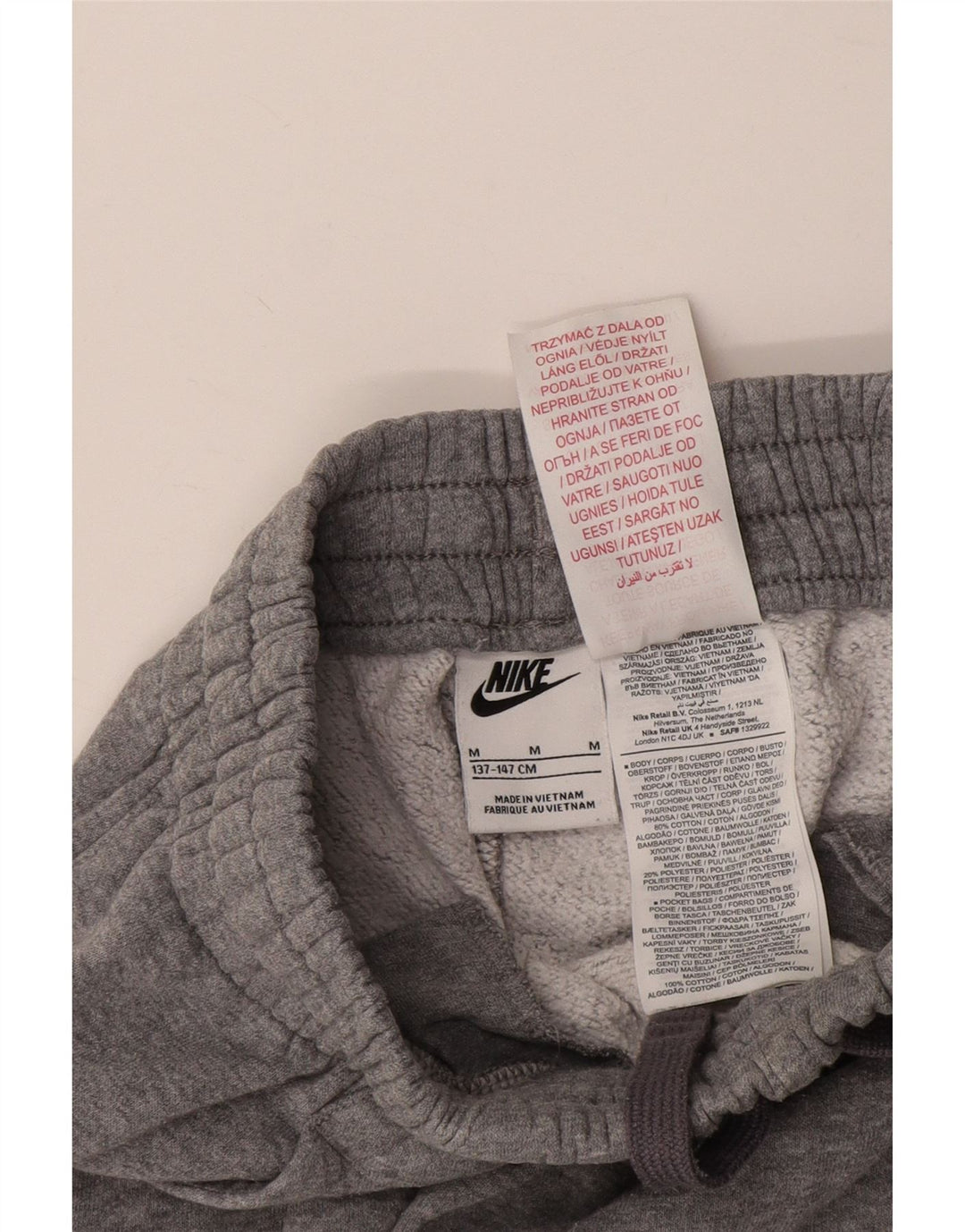 NIKE Pantaloni da tuta da ragazzo Joggers 10-11 anni Cotone grigio medio