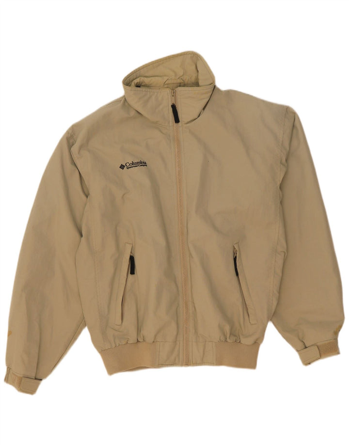 Giacca antipioggia da uomo Columbia UK 36 piccola in nylon beige