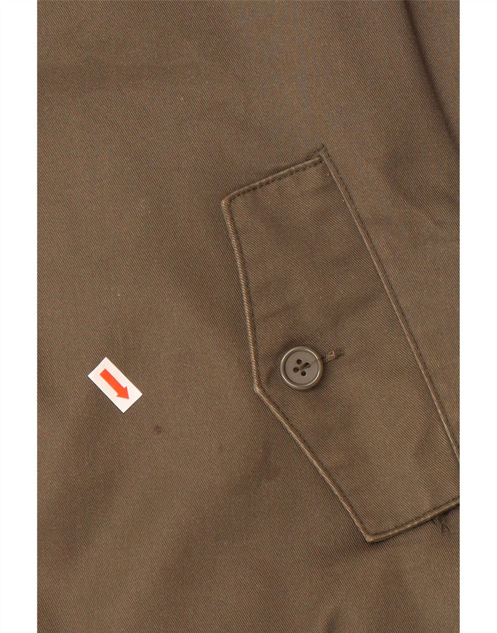 LIVERGY Mens Bomber Jacket EU 48 Medium Khaki Polyester