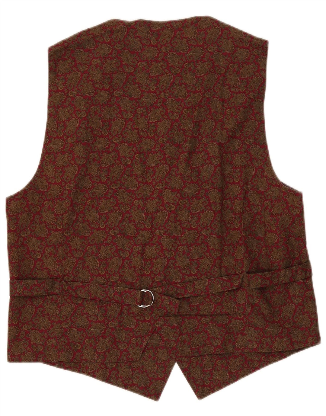 Gilet da uomo vintage grande kaki Paisley