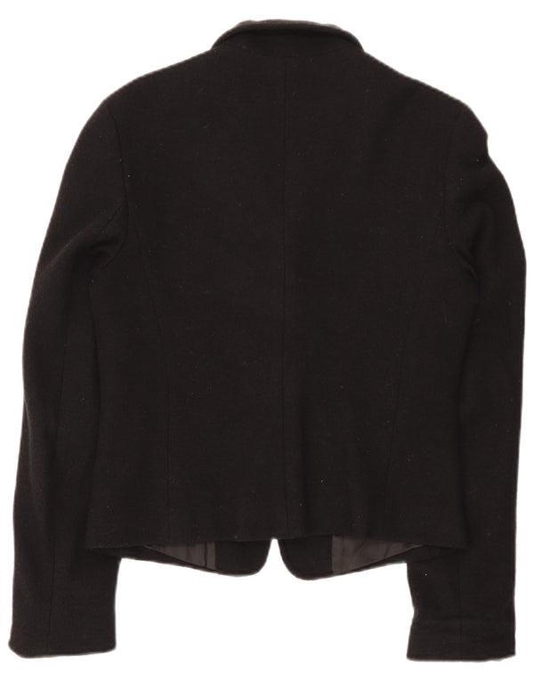 Giacca blazer da donna a 2 bottoni Marella UK 10 piccola in lana nera
