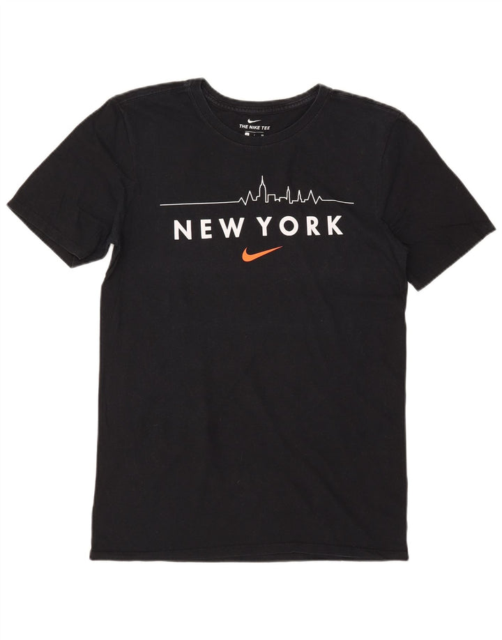 T-shirt grafica NIKE da uomo con taglio atletico, piccola, nera