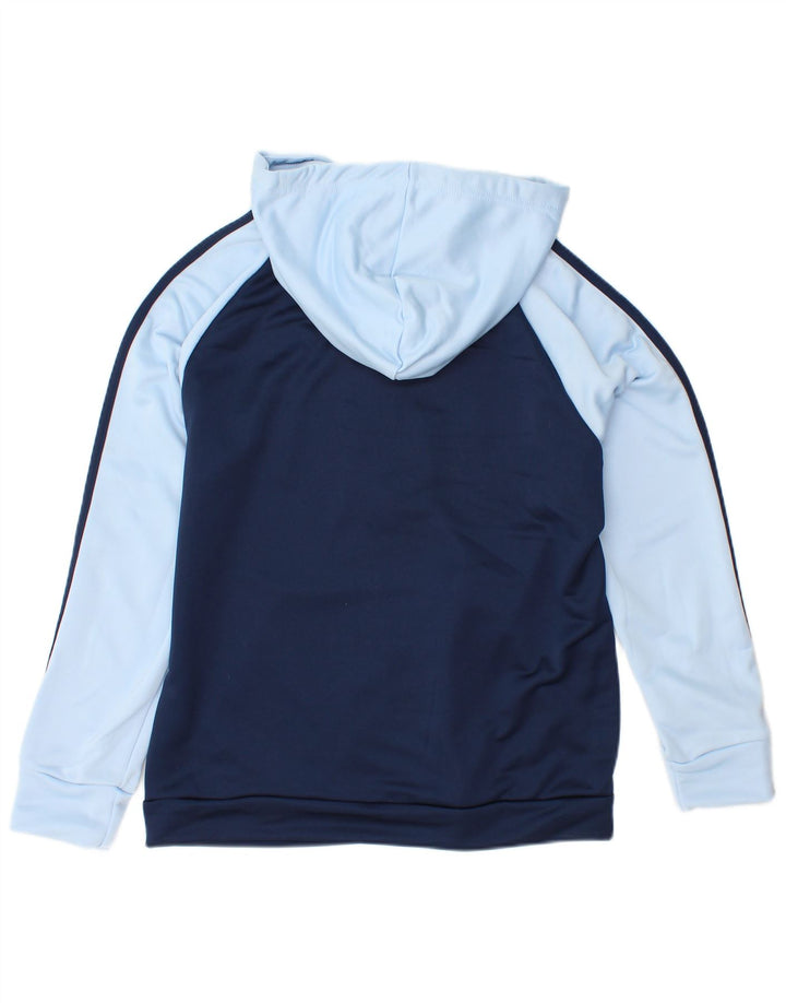 Felpa con cappuccio e zip da donna ADIDAS UK 20/22 XL Blu navy color block