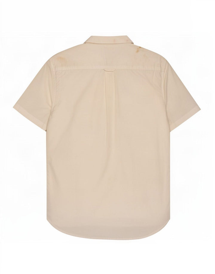 Camicia a maniche corte da uomo Superdry Large in cotone bianco