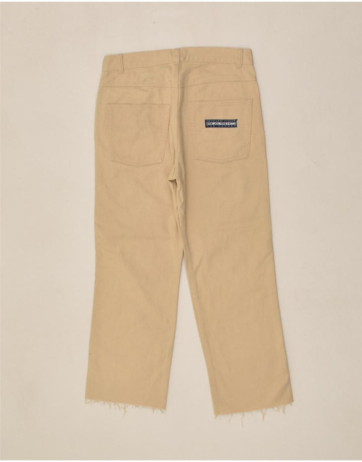 TRUSSARDI Boys Straight Jeans 15-16 Years W30 L24  Beige Cotton | Vintage Trussardi | Thrift | Second-Hand Trussardi | Used Clothing | Messina Hembry 