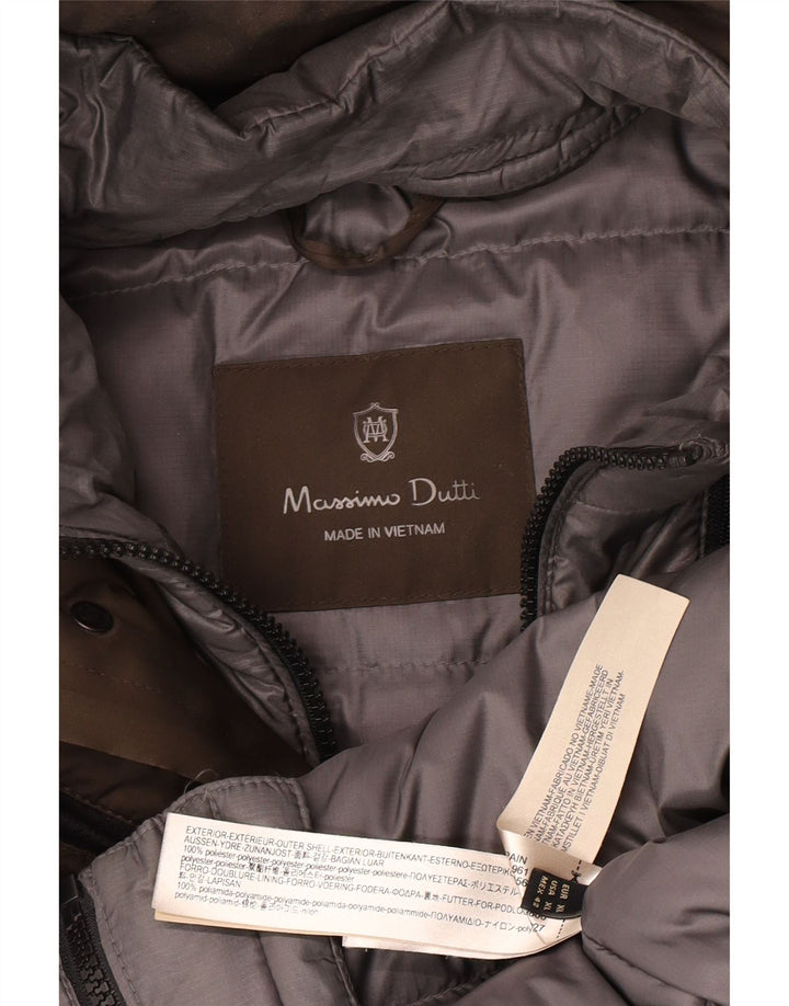 Giacca imbottita da uomo Massimo Dutti UK 42 XL Poliestere marrone