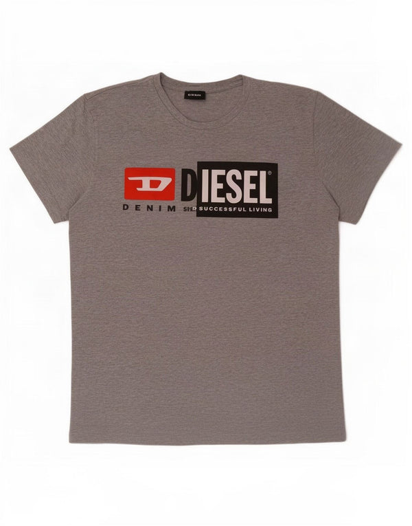 T-shirt grafica da donna Diesel Top UK 20 2XL Grigio