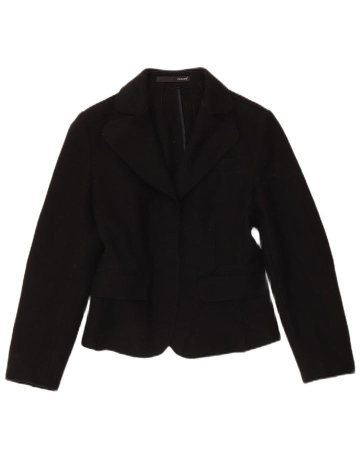 Giacca Blazer Donna Paoloni IT 42 Medio Nero Lana