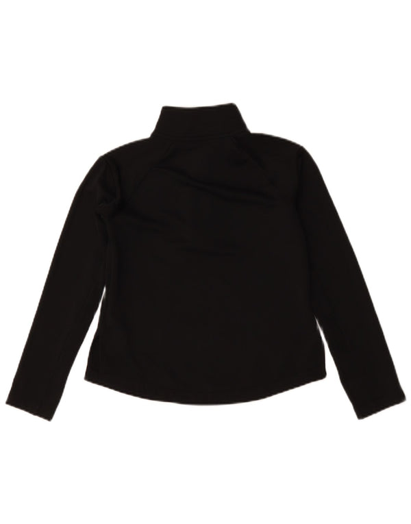 Top della tuta pullover Nike Dri Fit con zip e collo per ragazze, 8-9 anni, piccola, nera