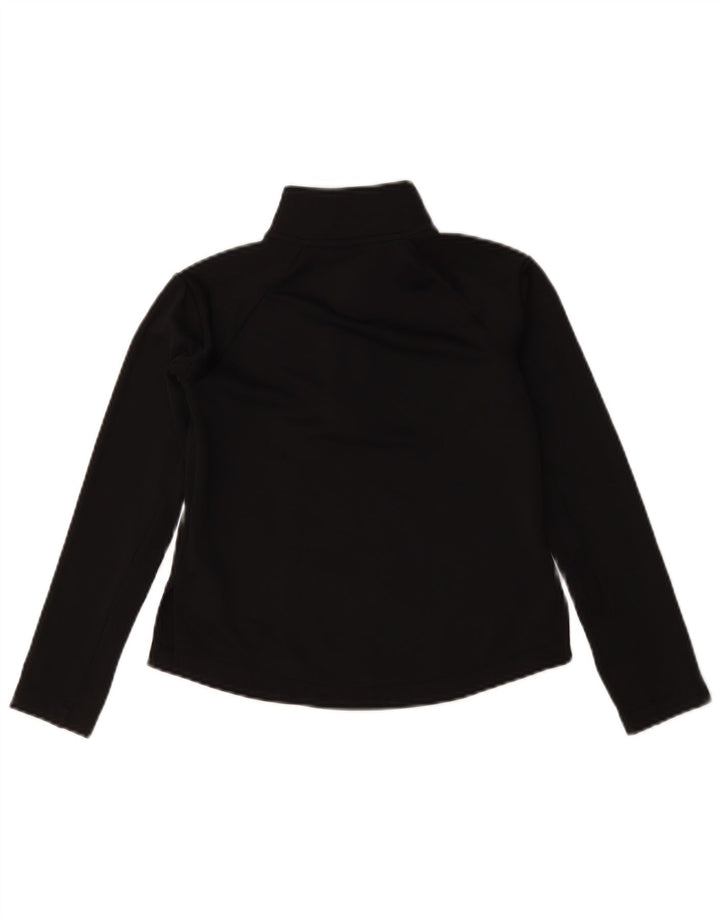 Top della tuta pullover Nike Dri Fit con zip e collo per ragazze, 8-9 anni, piccola, nera