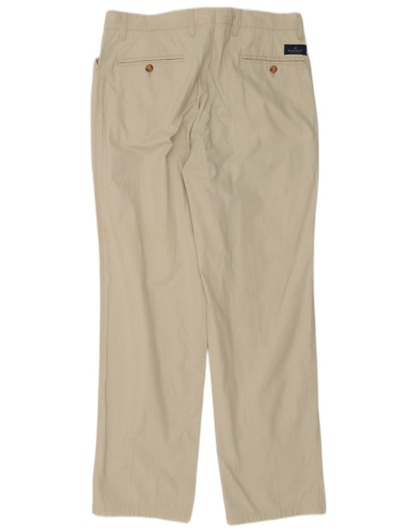 Pantaloni casual dritti da uomo Brooksfield IT 50 Large W34 L32 Cotone beige