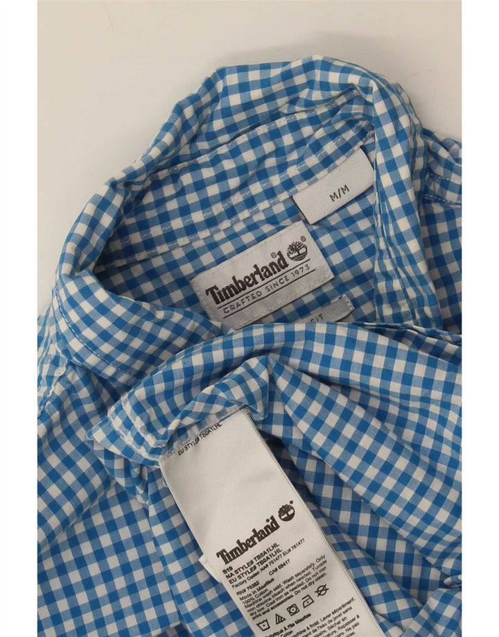 Camicia Timberland da uomo vestibilità regolare in cotone a quadri blu medio