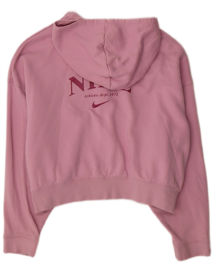 Maglione con cappuccio e zip grafica oversize NIKE per ragazze 13-14 anni XL Rosa