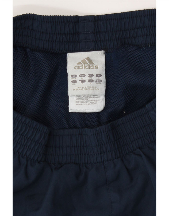 Pantaloni da tuta da uomo Adidas UK 40/42 Poliestere blu navy medio