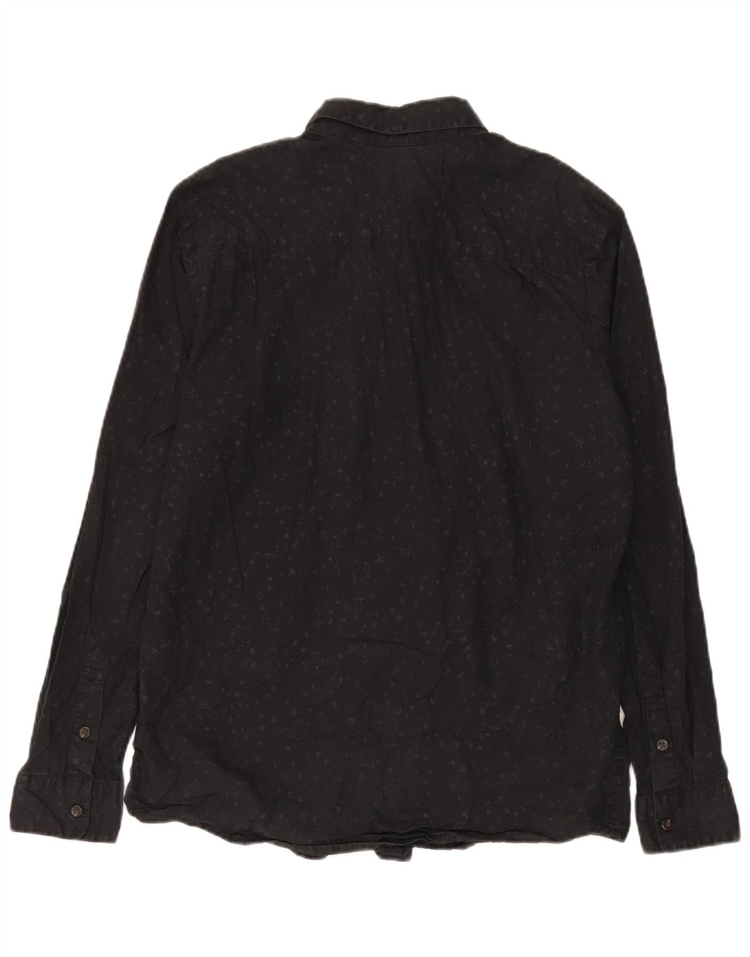 Camicia da uomo Volcom Modern Fit, grande, cotone maculato nero