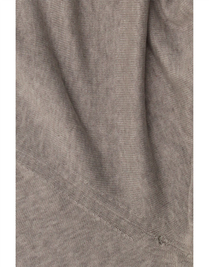 Maglione maglione con scollo a V da uomo Tommy Hilfiger in cotone grigio medio