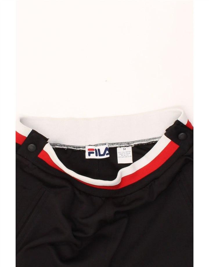 FILA Mens Tracksuit Trousers Medium Black Polyester Vintage Fila and Second-Hand Fila from Messina Hembry 