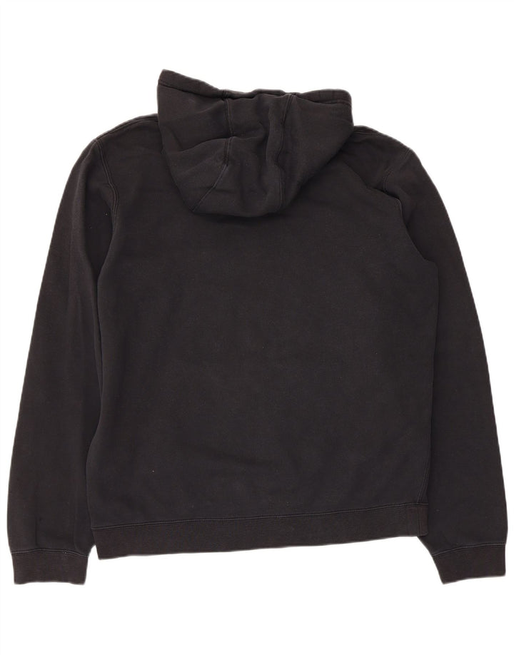 Felpa con cappuccio da uomo Nike, cotone medio nero