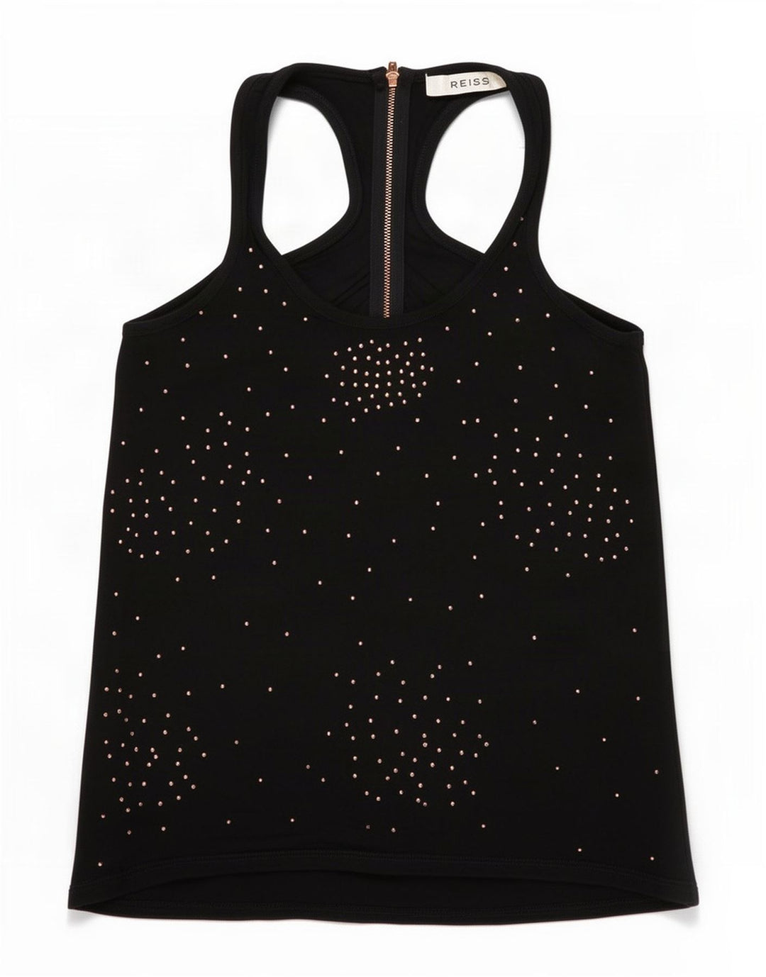 Canotta da donna Reiss UK 10 piccola in viscosa nera