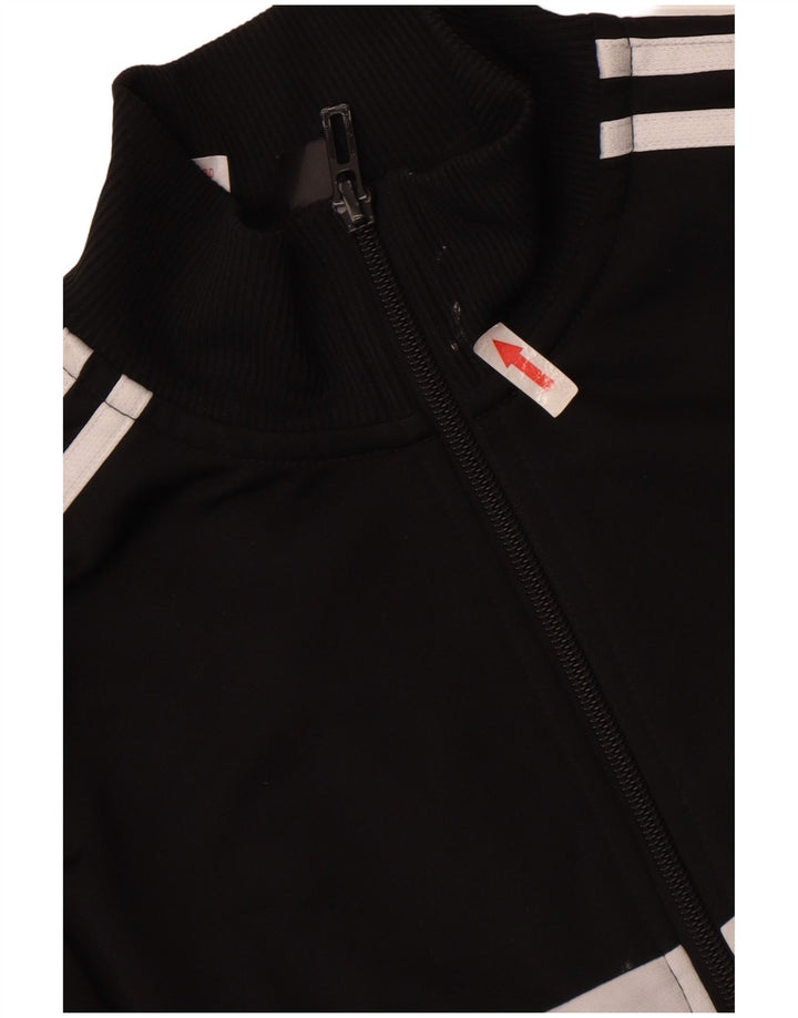 Giacca da tuta da ragazzo Adidas 13-14 anni in poliestere color block nero
