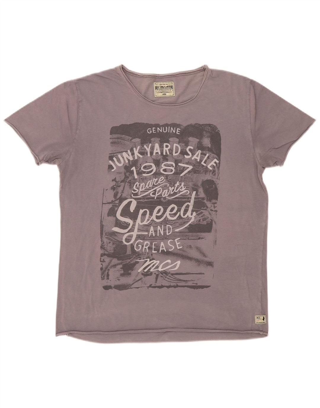 T-shirt grafica da uomo Marlboro Classics grande grigia