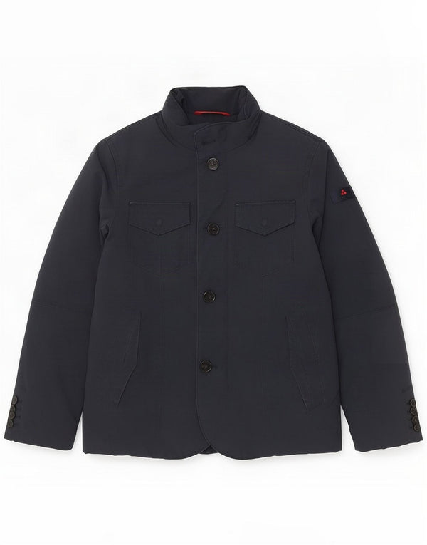 PEUTEREY Mens Padded Jacket UK 36 Small Navy Blue Polyester