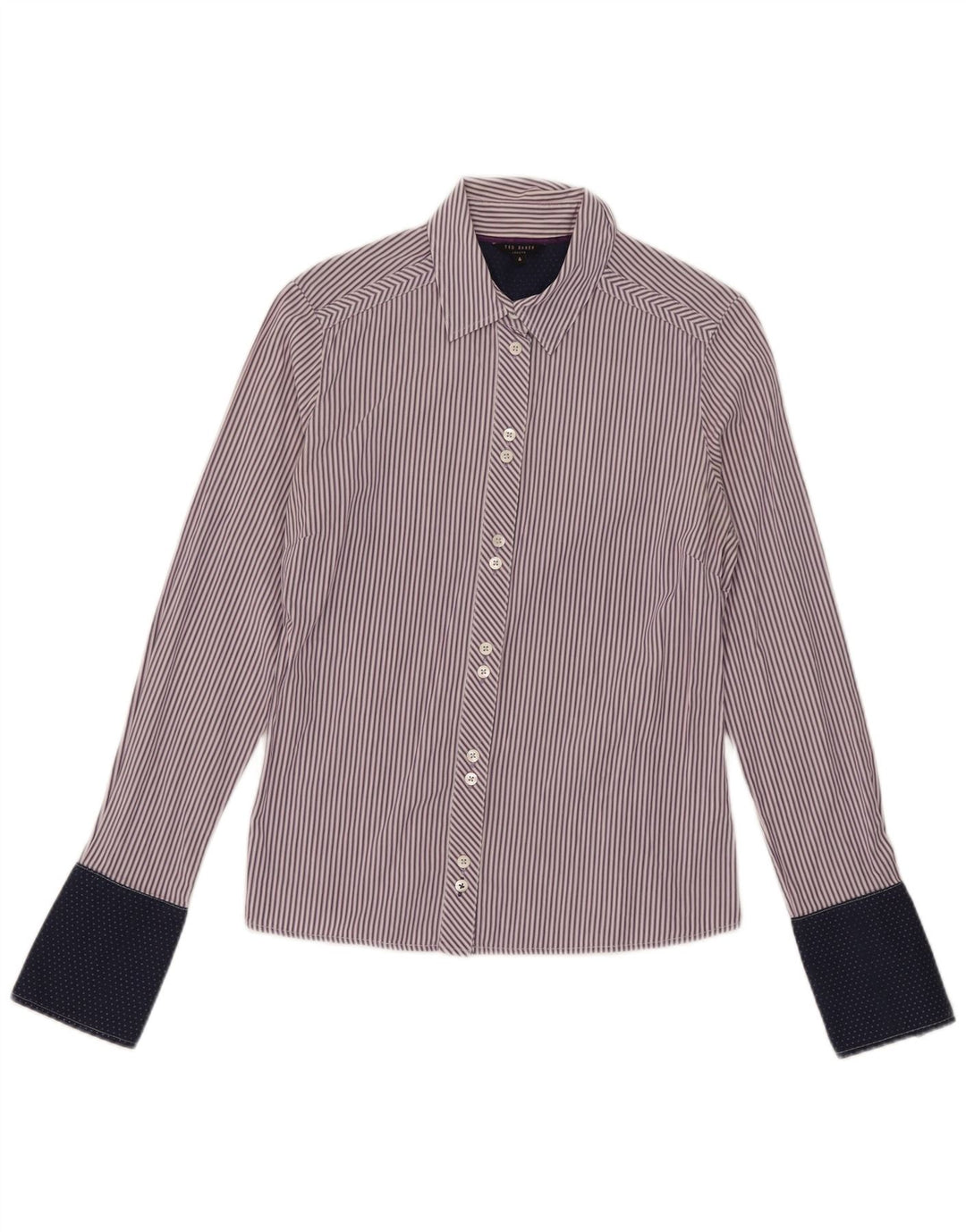Ted Baker Camicia da donna Taglia 4 Large Viola a righe